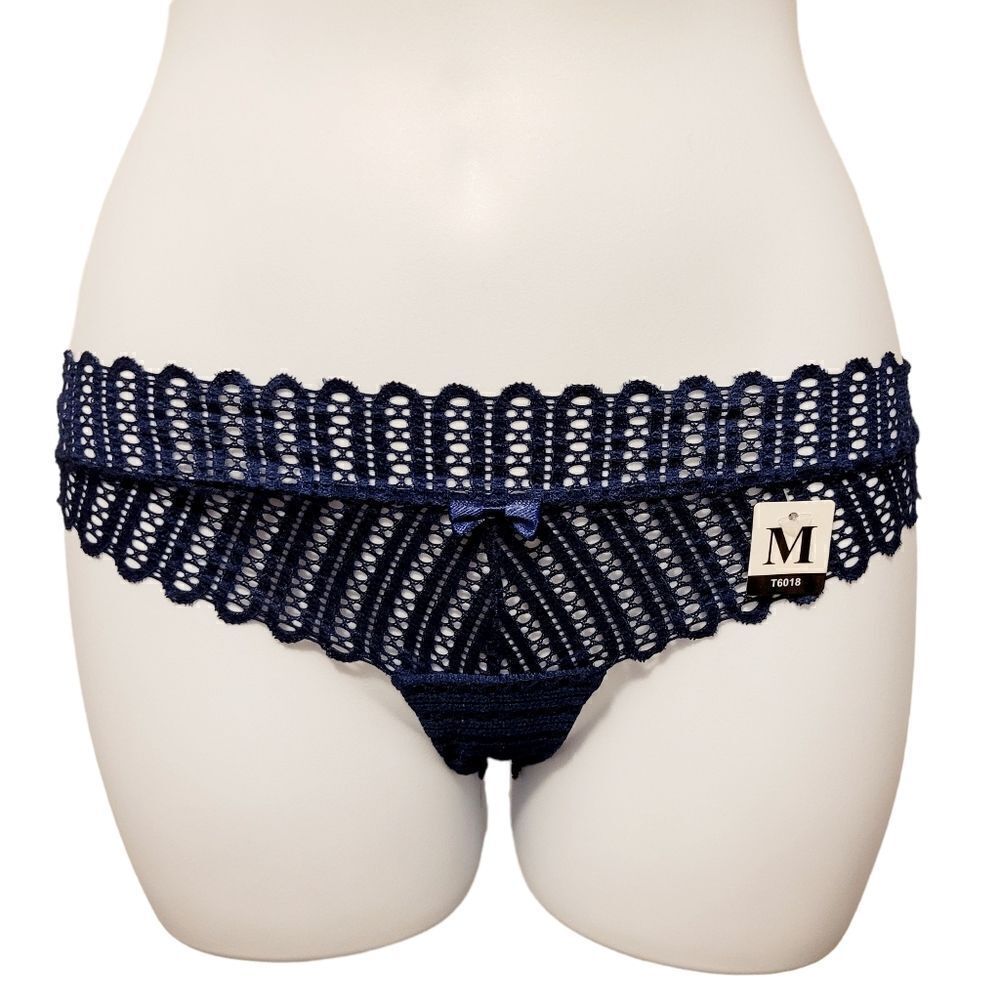 Brand New Sexy Navy Blue with Pink Panties underwear Size: M